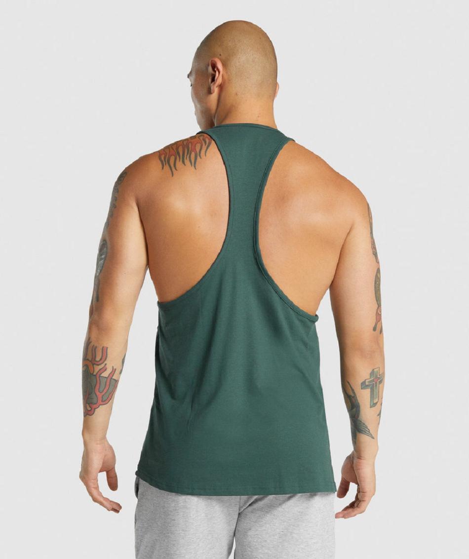 Stringers Gymshark Critical 2.0 Hombre Verde Oscuro | CO 3577WNB